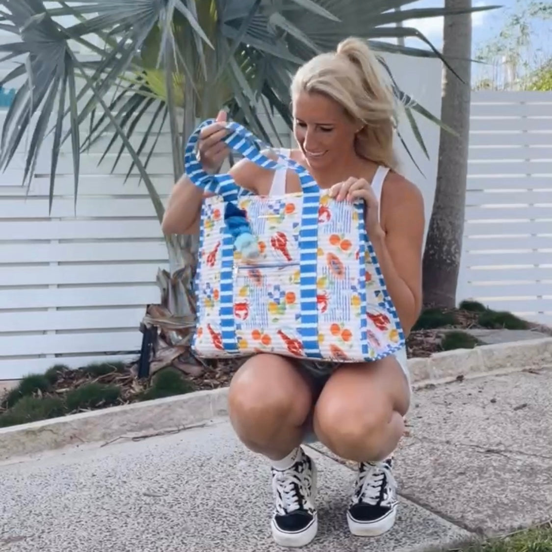 Striped Beach Bag-La Mer