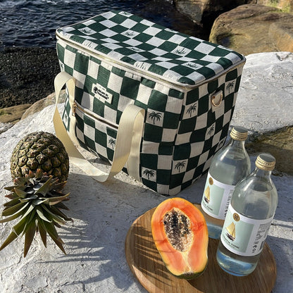 Cooler Bag-Large-Check Palm Kale