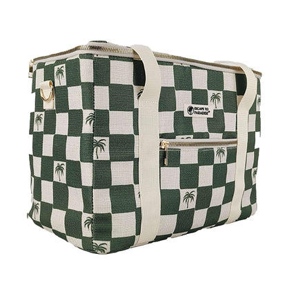 Cooler Bag-Large-Check Palm Kale