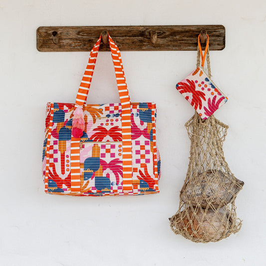 Striped Beach Bag-Bahamas