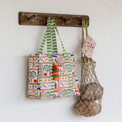 Striped Beach Bag-Jamaica