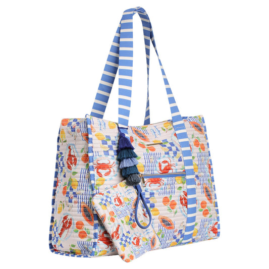 Striped Beach Bag-La Mer