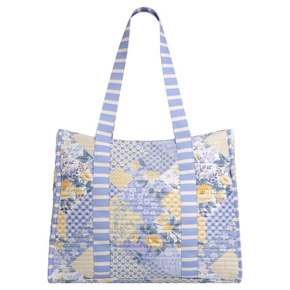 Striped Beach Bag-Lovely Lavender