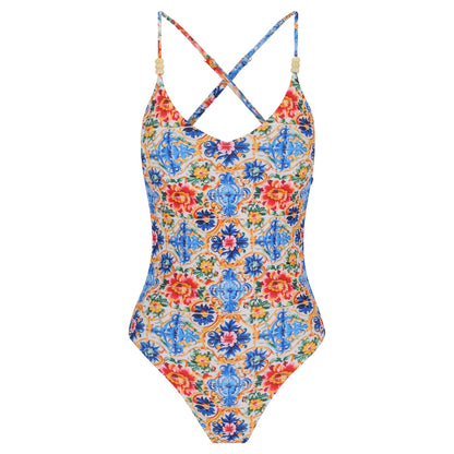 Cross Back One Piece-La Dolce Vita