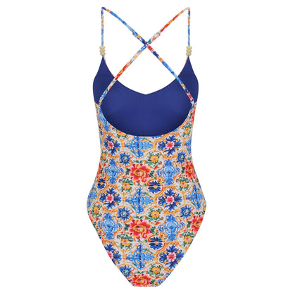 Cross Back One Piece-La Dolce Vita