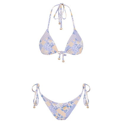 Triangle Bikini Set-Lovely Lavender