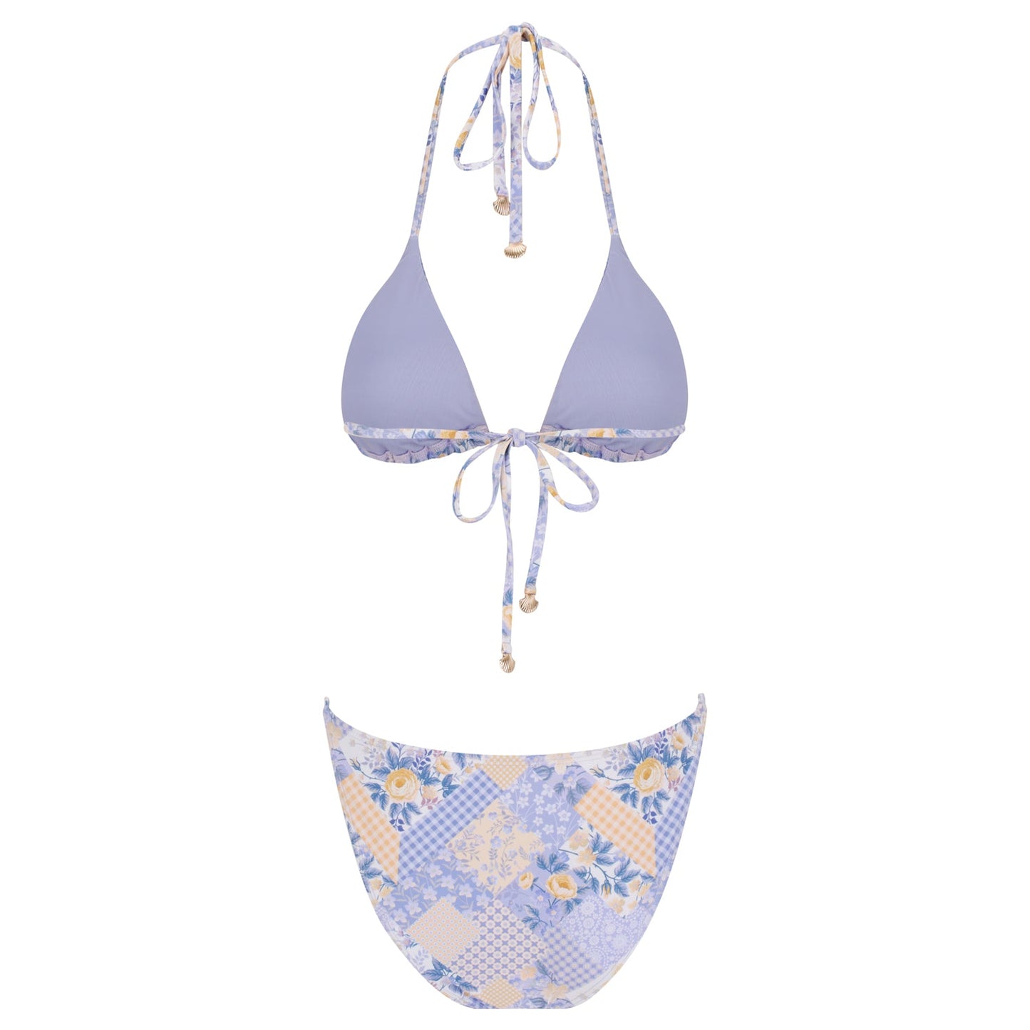 Triangle Bikini Set-Lovely Lavender